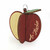 3" x 2" Sangria Red A+ Teacher Ornament