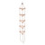 110.25" Brown and Beige Outdoor Triangle Climbing Rope Ladder