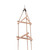 110.25" Brown and Beige Outdoor Triangle Climbing Rope Ladder