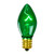 Pack of 4 Transparent Green C7 Replacement Bulbs For Electric Lamps