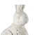 18.5" Cream White Distressed Vintage Style Small Rabbit Outdoor Figurine