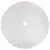 48" White Scalloped Edge Christmas Tree Skirt