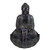 33.75" Black Buddha Outdoor Garden Water Fountain