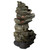 42" Gray Lighted Rock Outdoor Garden Water Fountain