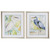 Set of 2 Blue and Green Heron Egret Rectangular Wall Art Decors 27" x 23"