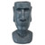 18" Gray Easter Island Moai Planter Outdoor Statue
