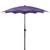 8.85ft Outdoor Patio Lotus Umbrella with Hand Crank, Purple
