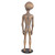 48" Beige and Gray Area 51 Extraterrestrial Alien Outdoor Garden Statue