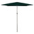 10ft x 6.5ft Outdoor Patio Market Umbrella with Hand Crank, Hunter Green