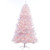 7.5’ x 54” Pre-Lit Full Northern Fir White Artificial Christmas Tree - Clear Lights