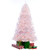 7.5’ x 54” Pre-Lit Full Northern Fir White Artificial Christmas Tree - Clear Lights
