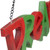 9.5" Red and Green Hanging "Believe' and "Dream" Christmas Wall Decoration 9.5"