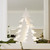 27" White Lighted Tree Christmas Tabletop Decor