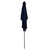 10ft x 6.5ft Outdoor Patio Market Umbrella with Hand Crank, Navy Blue