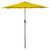 9ft Outdoor Patio Market Umbrella with Hand Crank and Tilt, Yellow