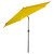 9ft Outdoor Patio Market Umbrella with Hand Crank and Tilt, Yellow