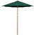 8.5ft Outdoor Patio Market Umbrella with Wooden Pole, Green