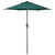 7.5ft Outdoor Patio Market Umbrella with Hand Crank, Hunter Green