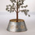 22" Classic Silver Christmas Snowflake Diecut Metal Tree Collar with String Lights