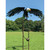 72" Black and Gray Eagle Rocker Outdoor Garden Stake