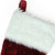 Traditional Christmas Stocking with Cuff - 20" - Burgundy and White