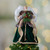 18" Red and Green Angel in a Dress Christmas Tree Topper Accented with Holly Berries - Unlit