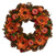 Flowers and Gourds Pine Cone Artificial Fall Harvest Wreath, 13.25-Inch, Unlit