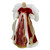 18" Red and Gold Angel in a Dress Christmas Tree Topper - Unlit