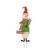 3' Red, Green, and White Christmas Metal Snowman Yard Stake or Standing Decor or Wall Decor