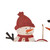 29.75" White, Red, and Black Christmas Rusty Metal Snowman Family Yard Stake or Standing Decor or Wall Decor
