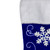 20.5-Inch Royal Blue Velvet and White Snowflake Christmas Stocking