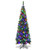 Costway 4.5/6.5/7.5ft Pre-Lit Hinged Pencil Christma Multicolor Lights