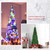 Costway 4.5/6.5/7.5ft Pre-Lit Hinged Pencil Christma Multicolor Lights