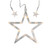 100 Clear LED Star Window Curtain Christmas Lights - 3.3 ft Clear Wire