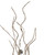 Artificial Glittered Christmas Twig Spray with Jingle Bells - 36" - Gold and Silver