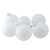 Frosted Matte Glass Christmas Ball Ornaments - 3.25" (80mm) - Clear - 6ct