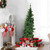 Costway 6ft Pre-lit PVC Artificial Half Christmas Tree 250 LED Lights