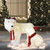 LED Lighted Chenille Polar Bears Outdoor Christmas Decorations - Warm White - Set of 2