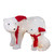 LED Lighted Chenille Polar Bears Outdoor Christmas Decorations - Warm White - Set of 2