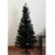 4' x 24" Slim Black Tinsel Artificial Christmas Tree - Unlit