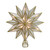 8" Gold Three Dimensional Star Christmas Tree Topper - White Lights