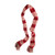 59" Red and White Snowflake Knit Nordic Christmas Scarf