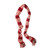59" Red and White Snowflake Knit Nordic Christmas Scarf