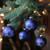 4ct Royal Blue and White Snowflake Christmas Ball Ornament 3" (75mm)