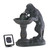 27" Black Thirsty Dog Solar Powered Outdoor Garden Water Fountain