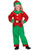 50" Red and Green Elf Unisex Child Christmas Costume - Medium