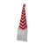 8" Lighted Red and White Knit Gnome Head Christmas Ornament
