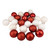 24ct Candy Cane Red and White Shatterproof 4-Finish Christmas Ball Ornaments 2.5" (60mm)