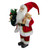 18" Standing Santa Christmas Figure with a Plush Bear