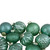 Set of 12 Green Finial and Glass Ball Christmas Ornaments